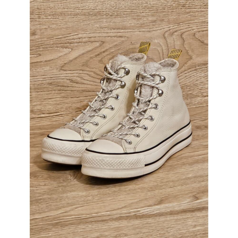 Converse All Star Lift Hi Sherpa Lining Ortholite Shoes Womens Size 10 A05062C